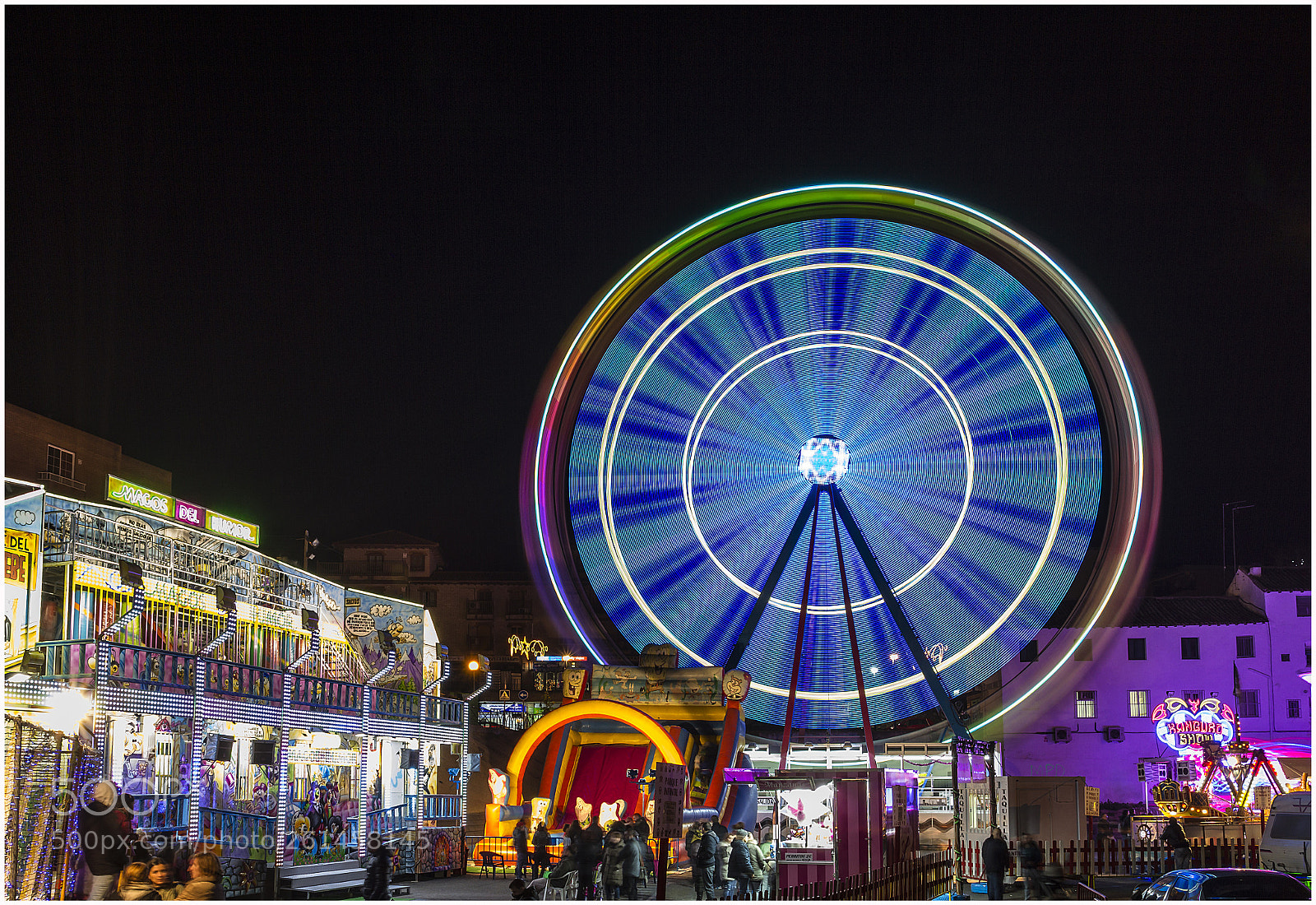 Canon EOS 7D sample photo. La noria in bleu photography