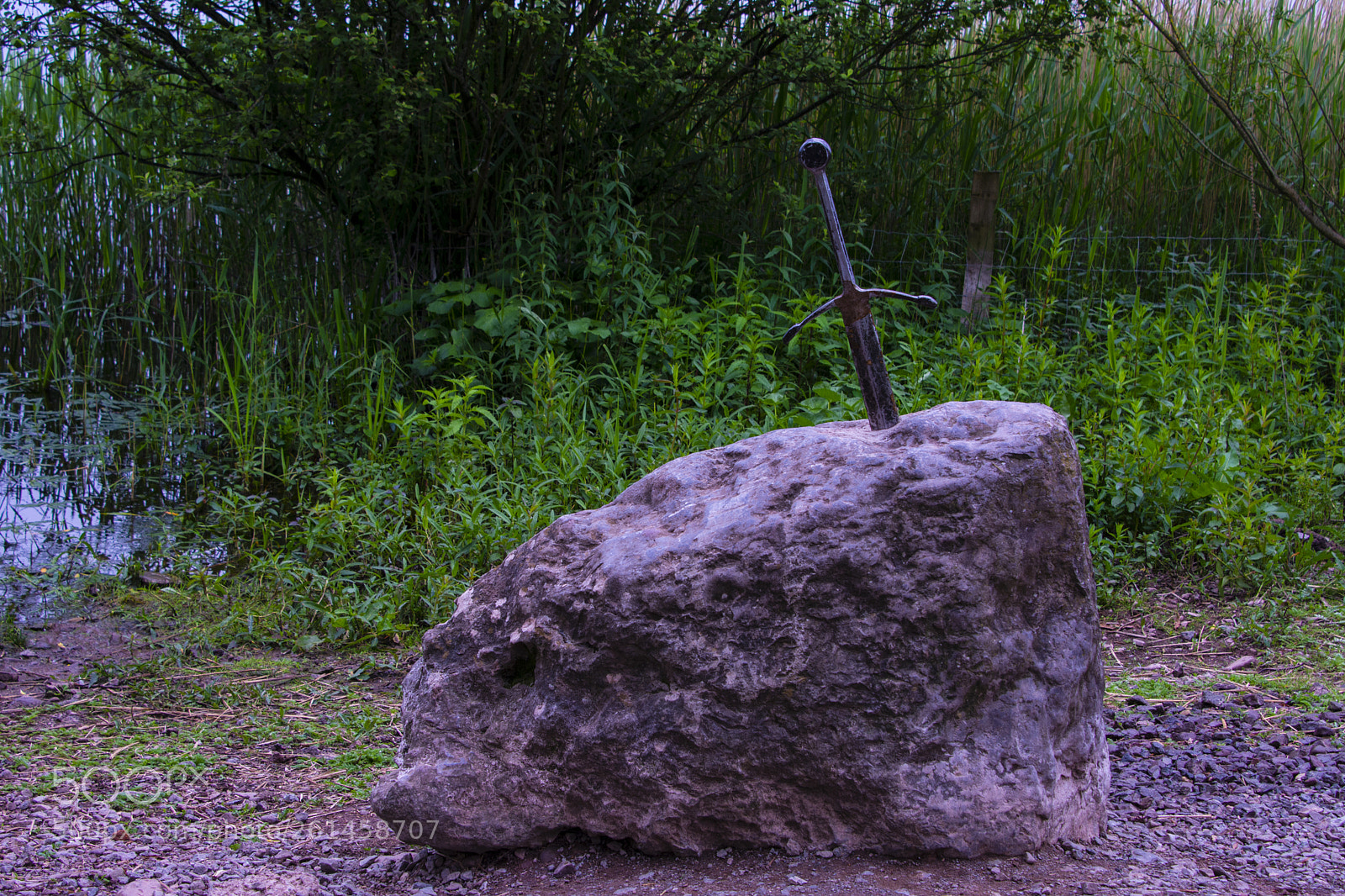 Nikon D7100 sample photo. Sword on the stone photography