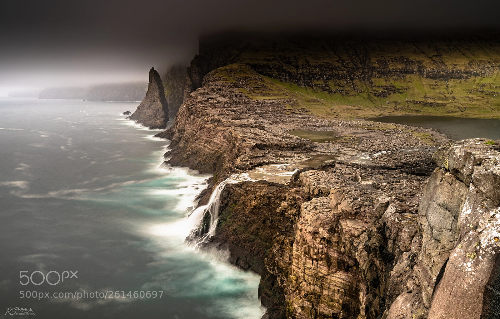 Sony a7R II sample photo. Bøsdalafossur, faroe islands photography