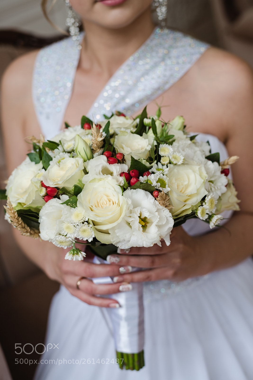Nikon D750 sample photo. Bride with bouquet photography
