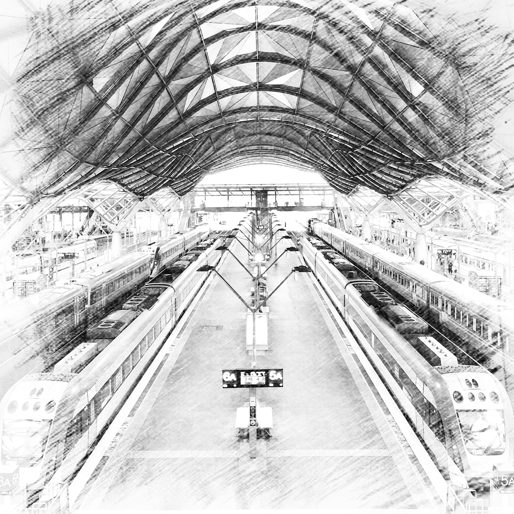 Apple iPhone 8 sample photo. Train station photography