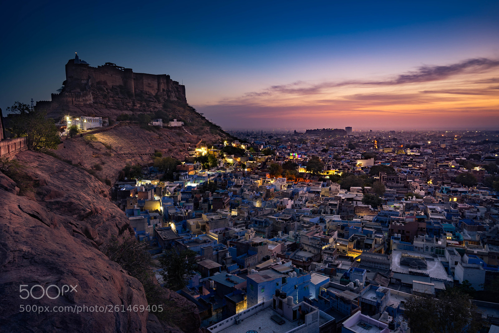 Sony a7 II sample photo. Mehrangarh fort during sunset photography