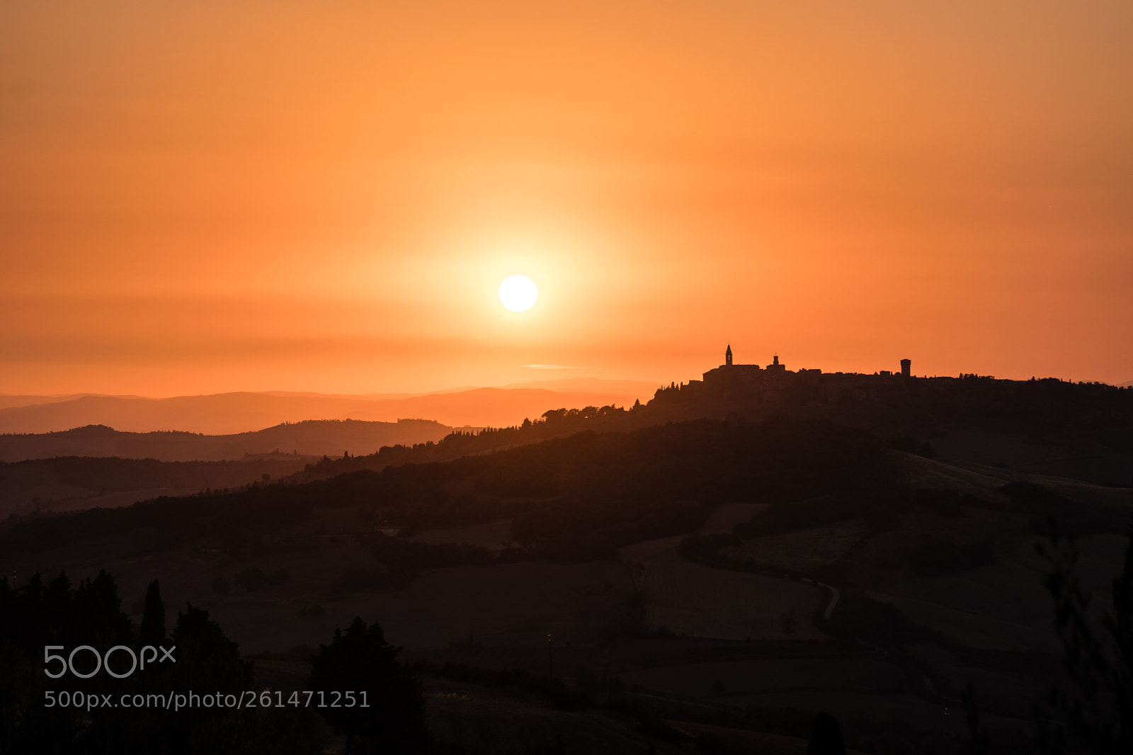 Sony a6300 sample photo. Pienza at sunset photography