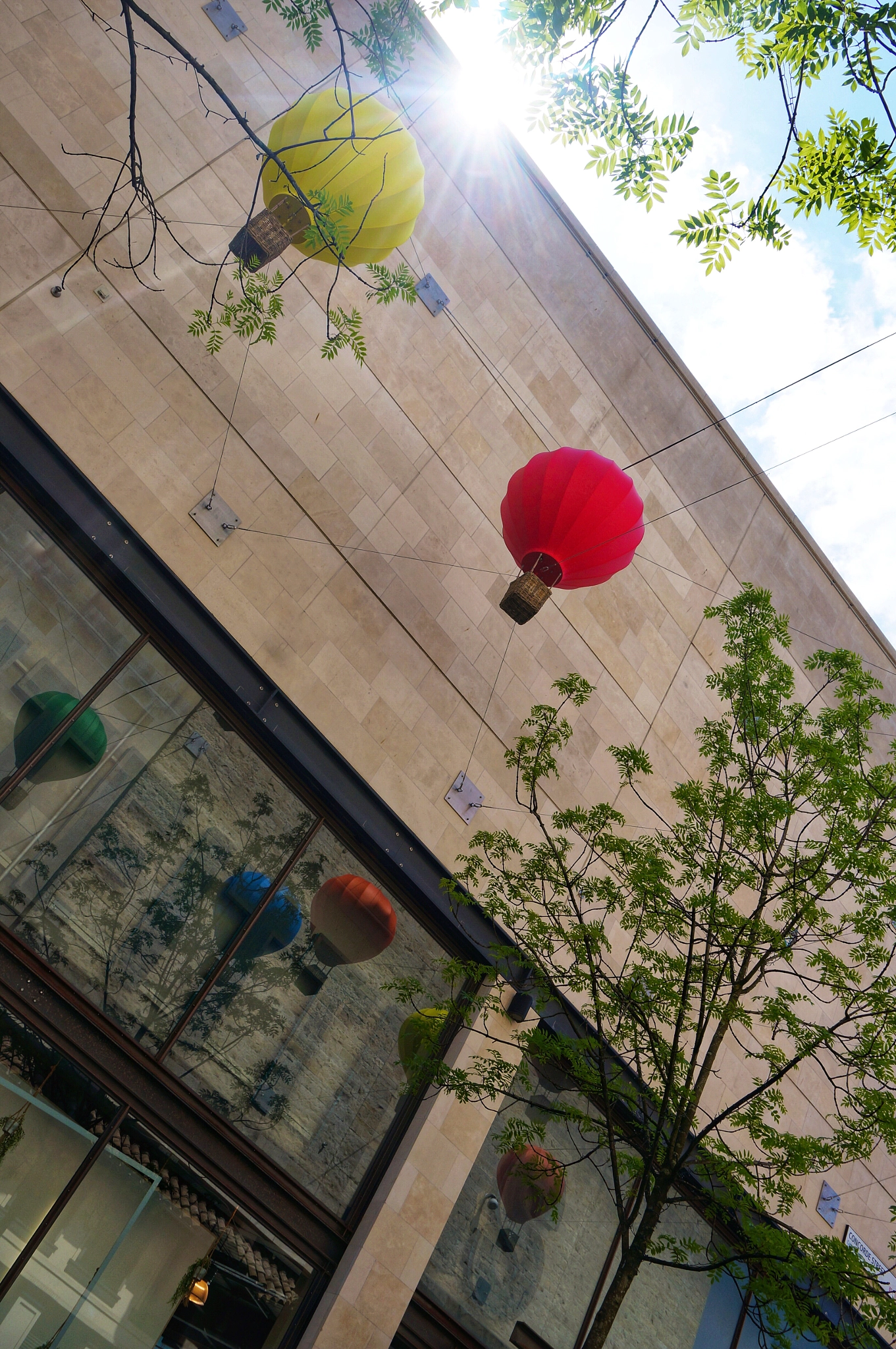 Sony Alpha NEX-5T sample photo. Street art installation at cabot circus bristol photography