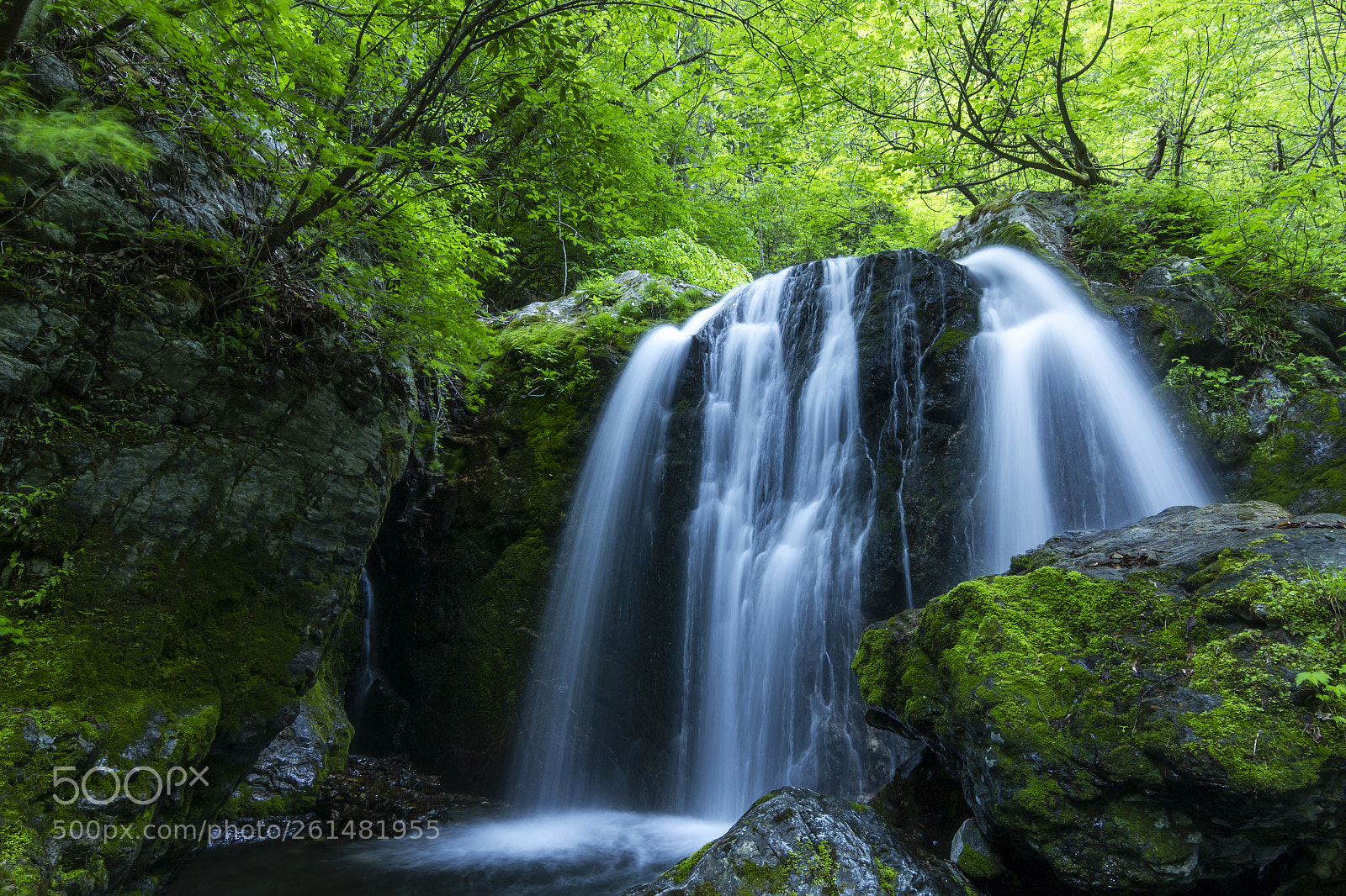 Canon EOS 7D sample photo. Early summer waterfalls photography