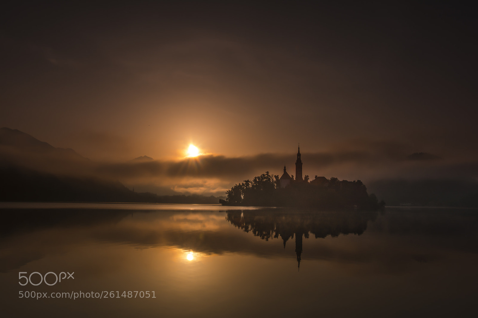 Nikon D7100 sample photo. Lake bled... misty sunrise photography