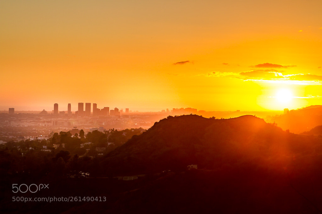 Canon EOS 7D sample photo. Sunset griffith park photography