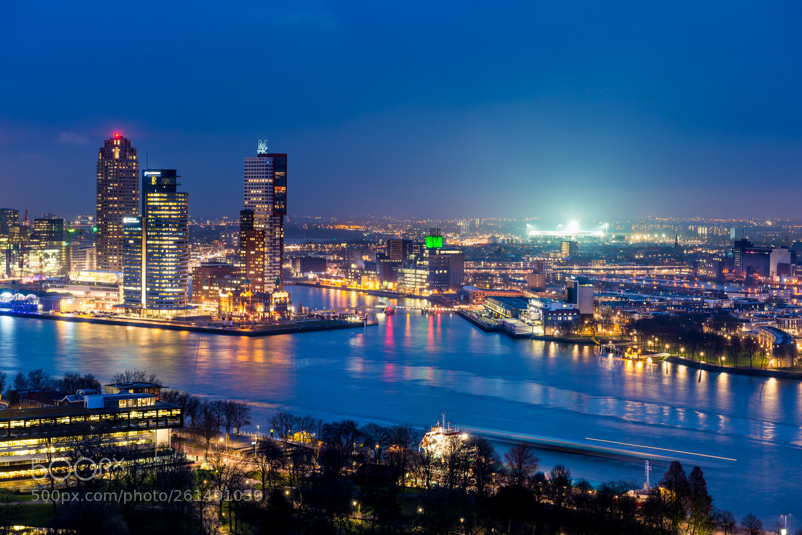 Nikon D600 sample photo. Rotterdam by night photography