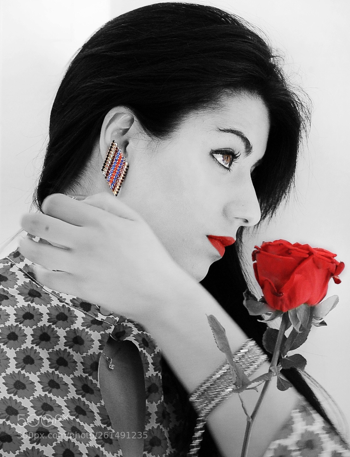 Nikon D3 sample photo. Serena model event rose photography
