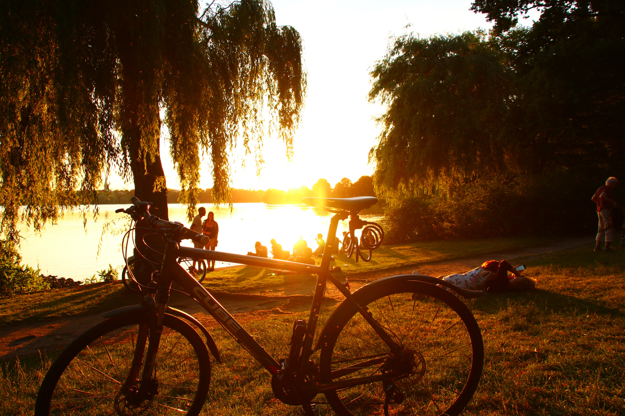 Canon EOS 80D sample photo. Sundown an der alster photography