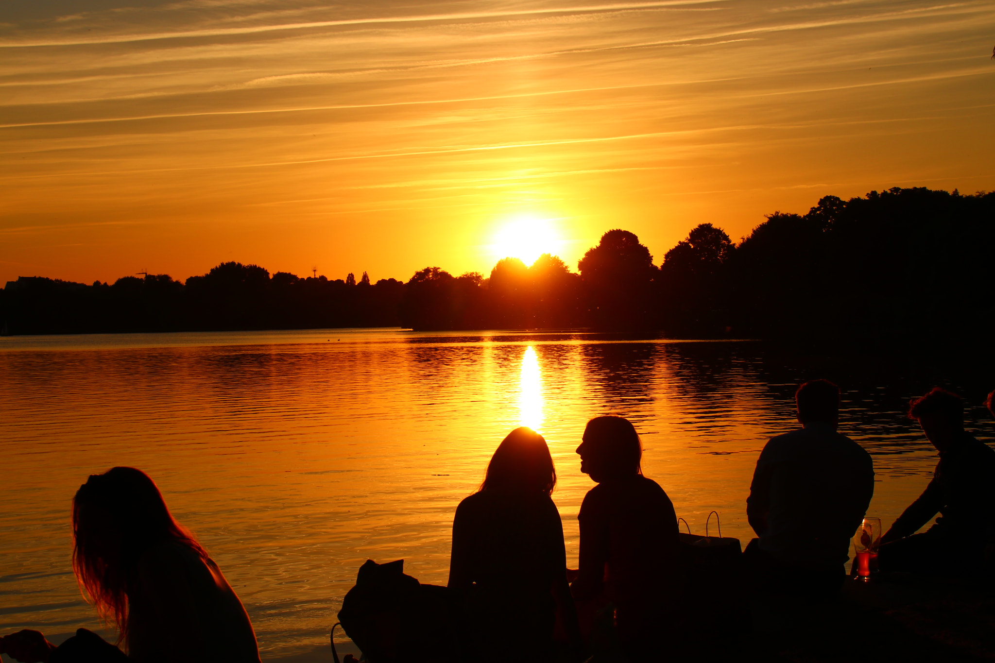 Canon EOS 80D sample photo. Sundown an der alster photography