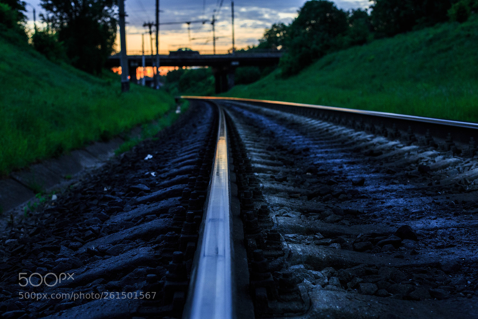 Canon EOS 6D sample photo. Railroad at sunset photography