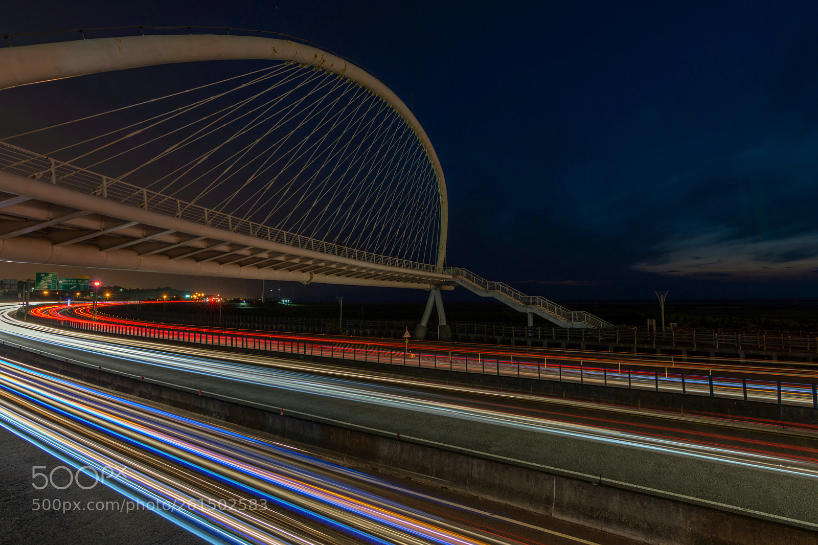 Nikon D7200 sample photo. Light trail photography