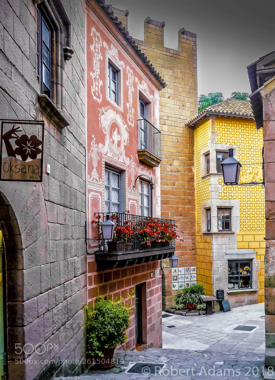 Panasonic Lumix DMC-ZS7 (Lumix DMC-TZ10) sample photo. Spanish village, barcelona photography