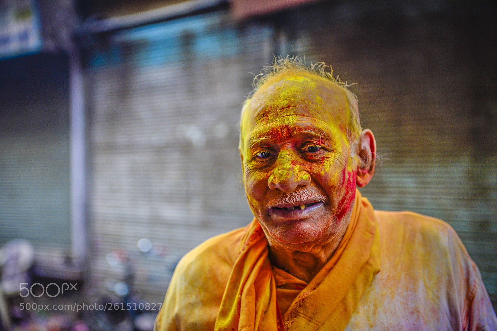 Nikon D4 sample photo. Holi orange photography