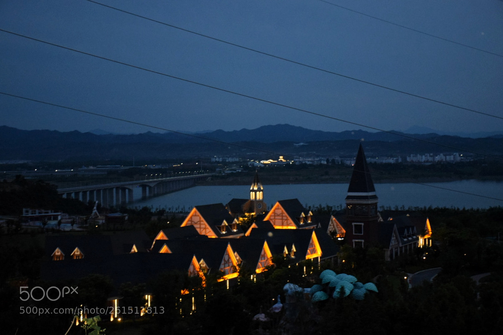 Nikon D5300 sample photo. The amusement park evening photography