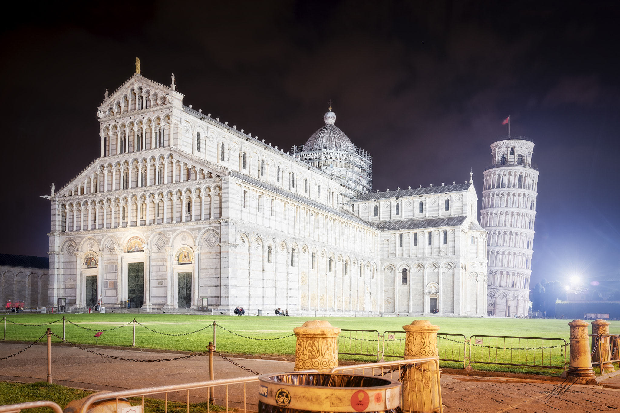 Sony a9 sample photo. Italy pisa the duomo at night photography