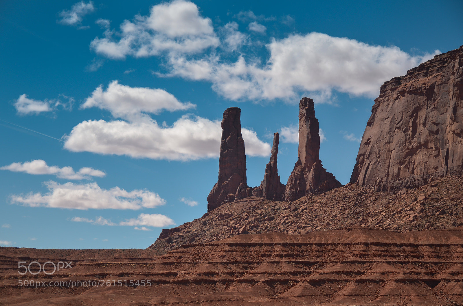 Nikon D5100 sample photo. Three sisters, monument valley photography
