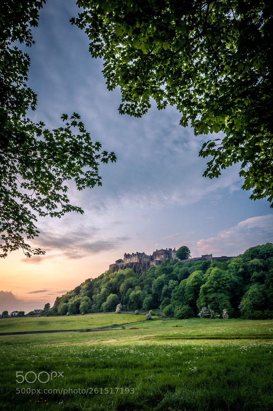 Nikon D90 sample photo. Stirling castle sunset photography