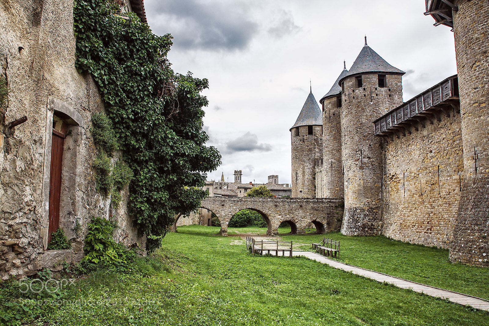 Canon EOS 5D sample photo. Carcassonne photography