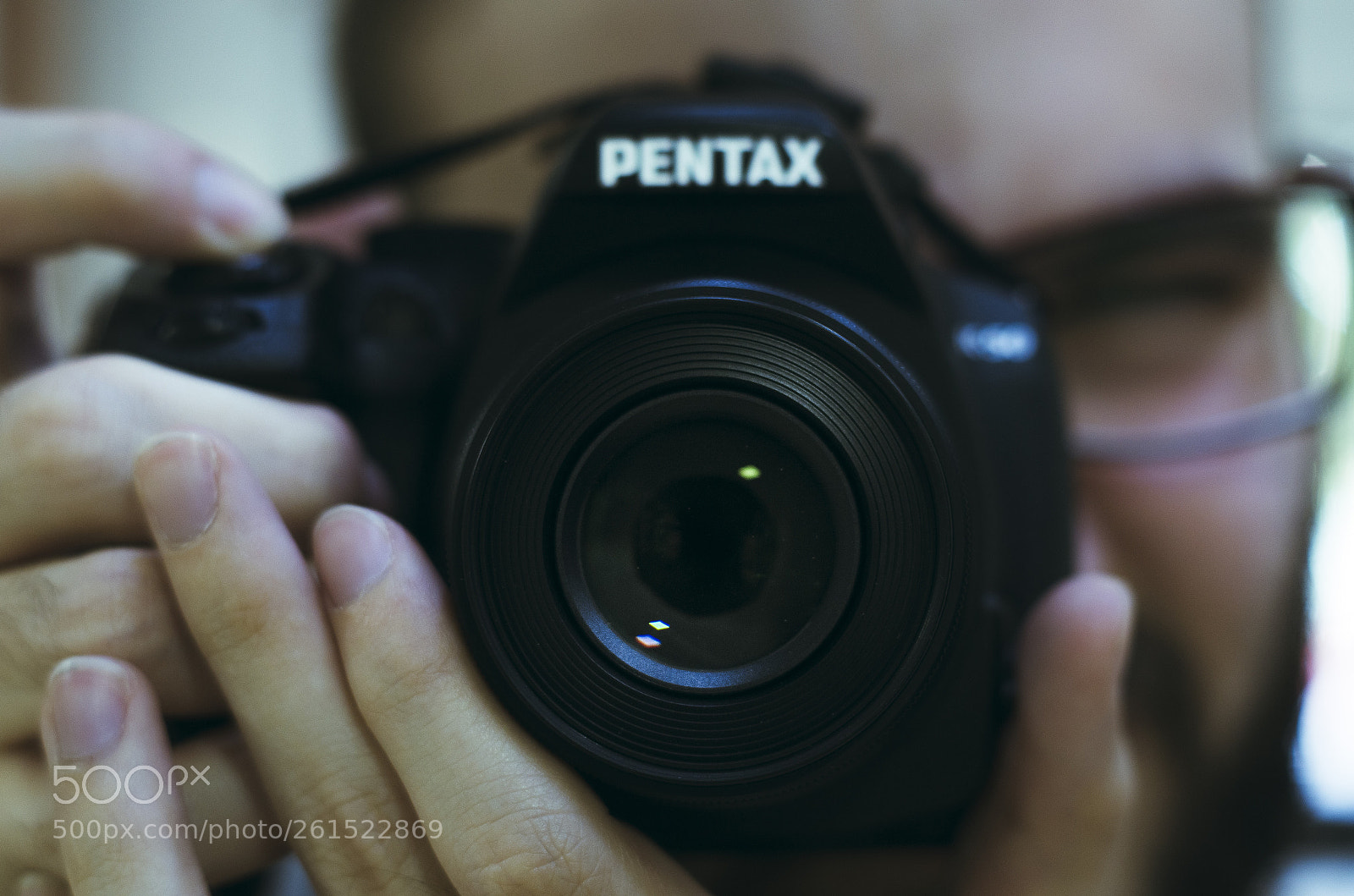 Pentax K-50 sample photo. Quick self-portrait photography