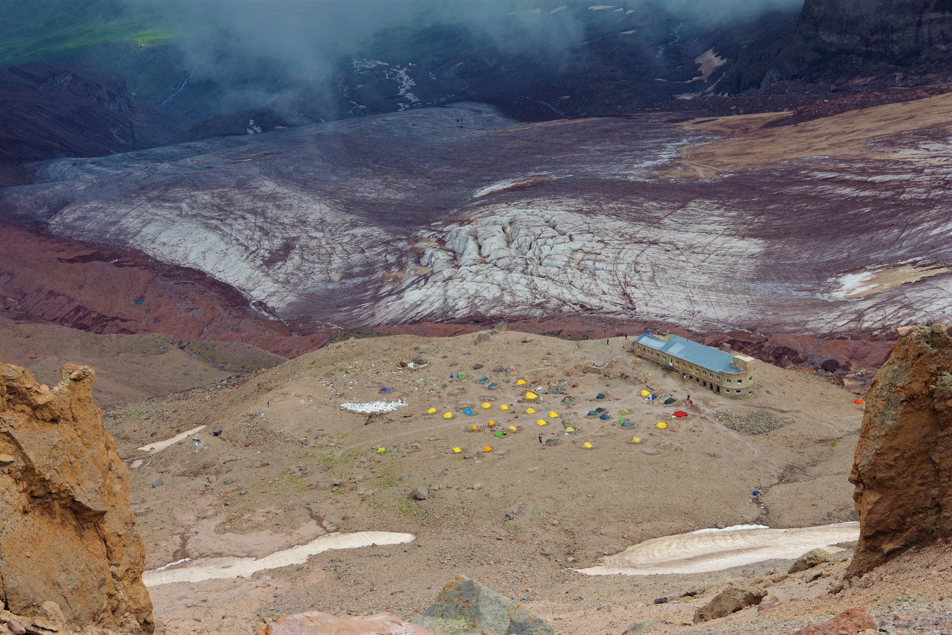 Pentax K-70 sample photo. Base camp of mount kazbek photography