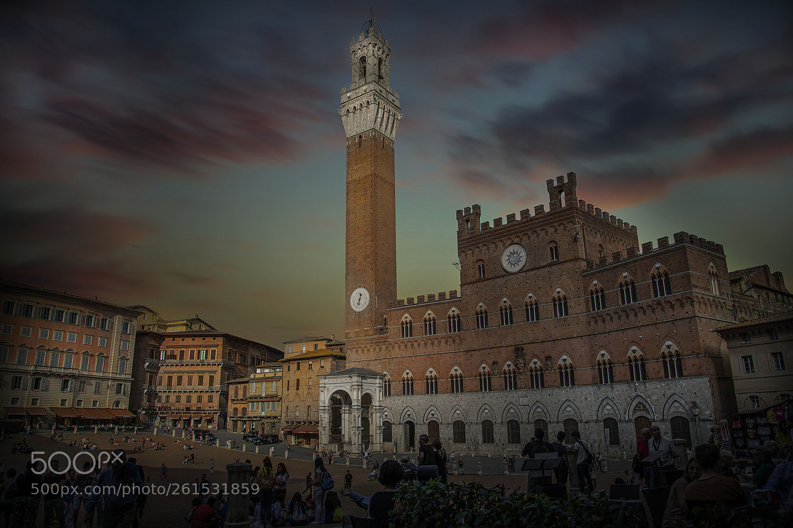 Nikon D850 sample photo. Piazza del campo sunset photography