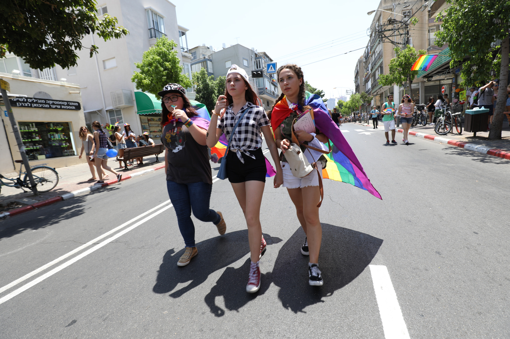 Canon EF 16-35mm F4L IS USM sample photo. Tel aviv pride parade 2018 photography