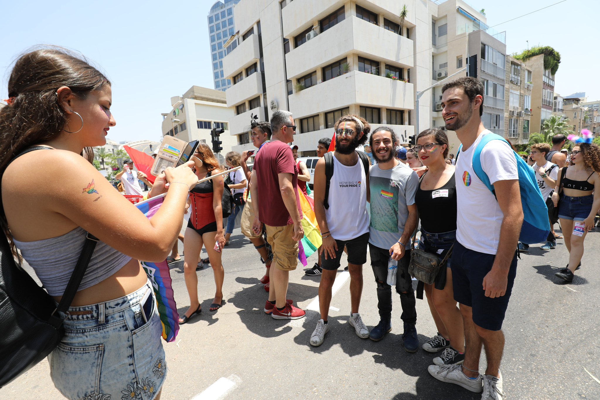Canon EF 16-35mm F4L IS USM sample photo. Tel aviv pride parade 2018 photography