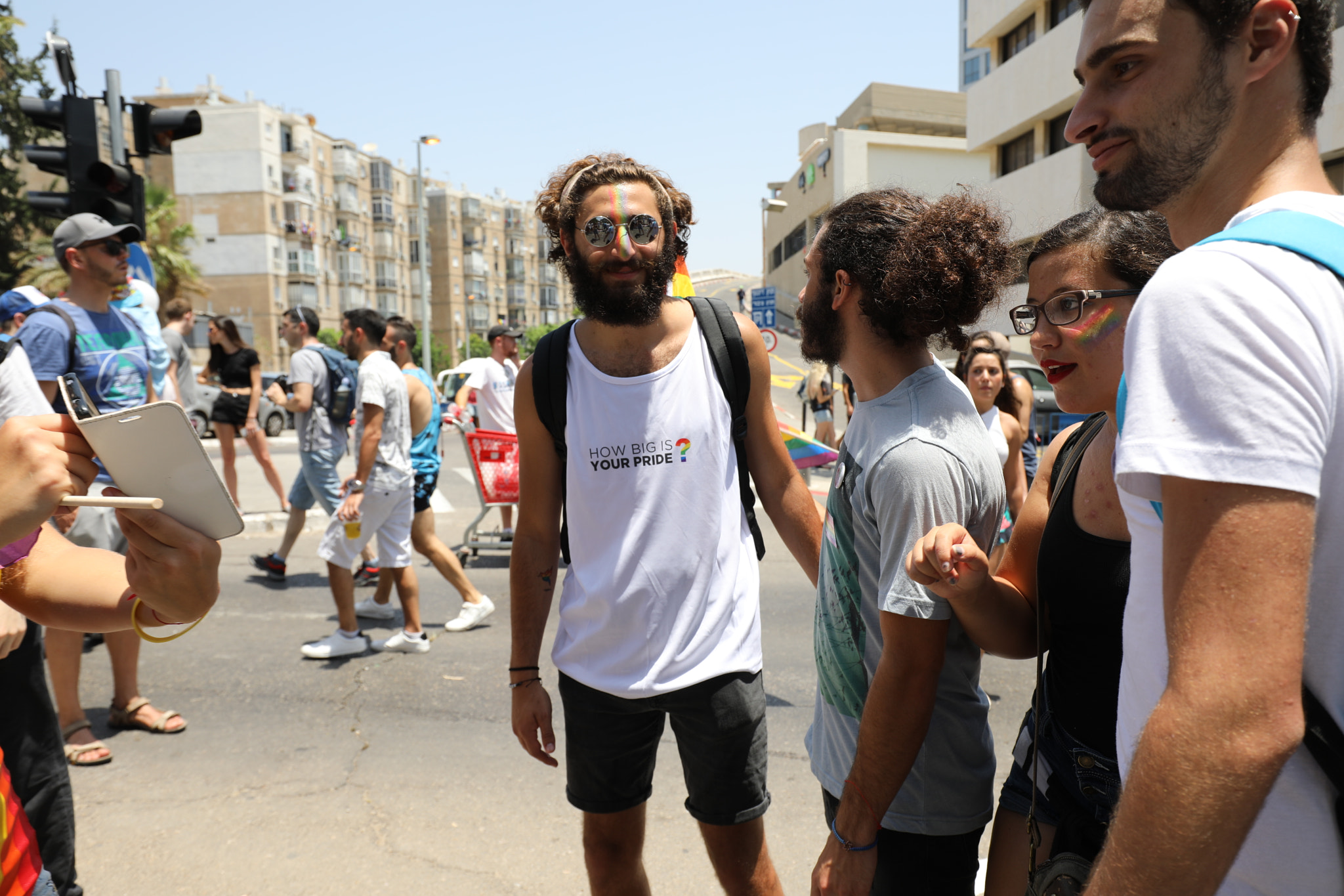 Canon EF 16-35mm F4L IS USM sample photo. Tel aviv pride parade 2018 photography