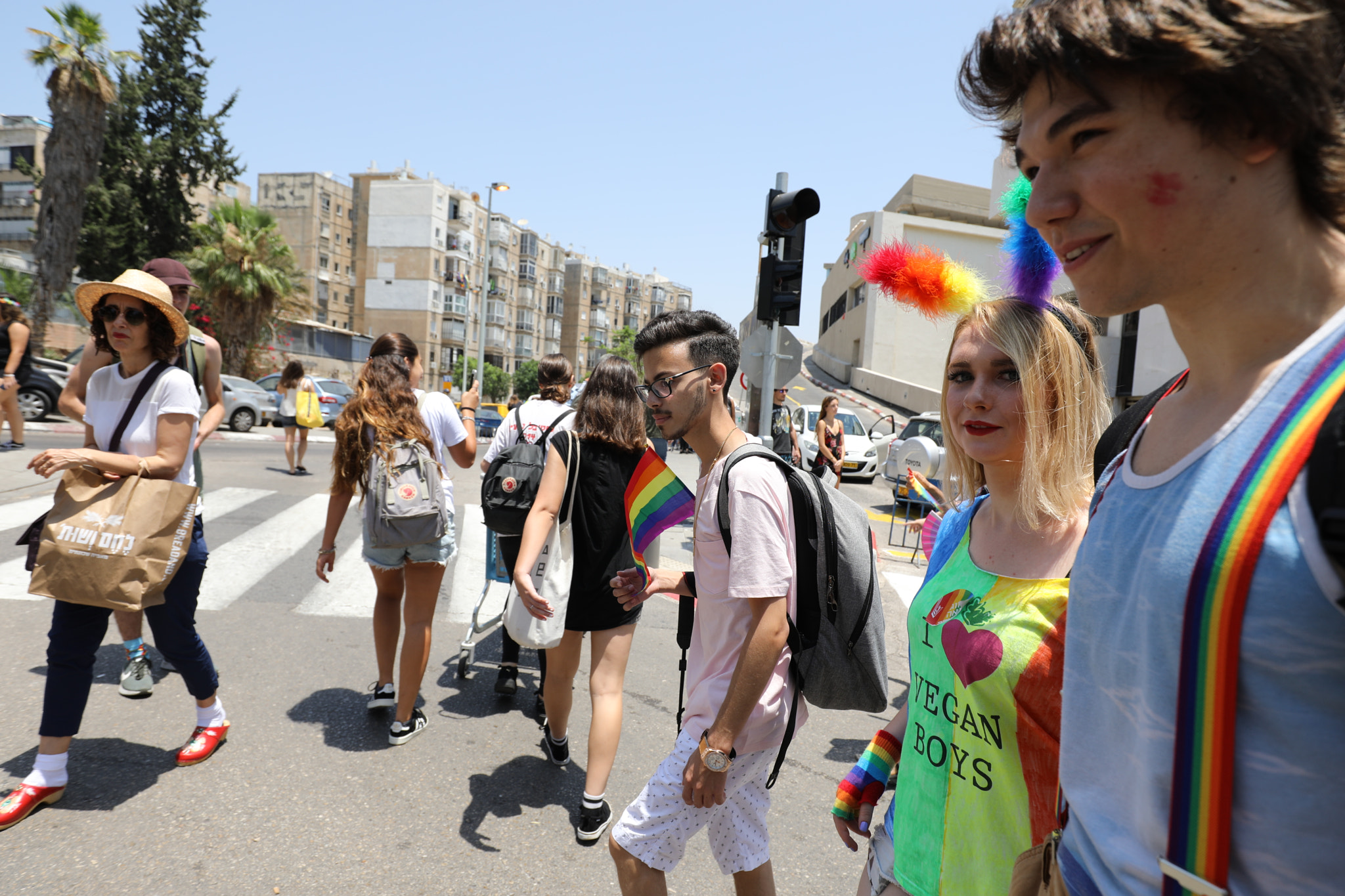 Canon EF 16-35mm F4L IS USM sample photo. Tel aviv pride parade 2018 photography
