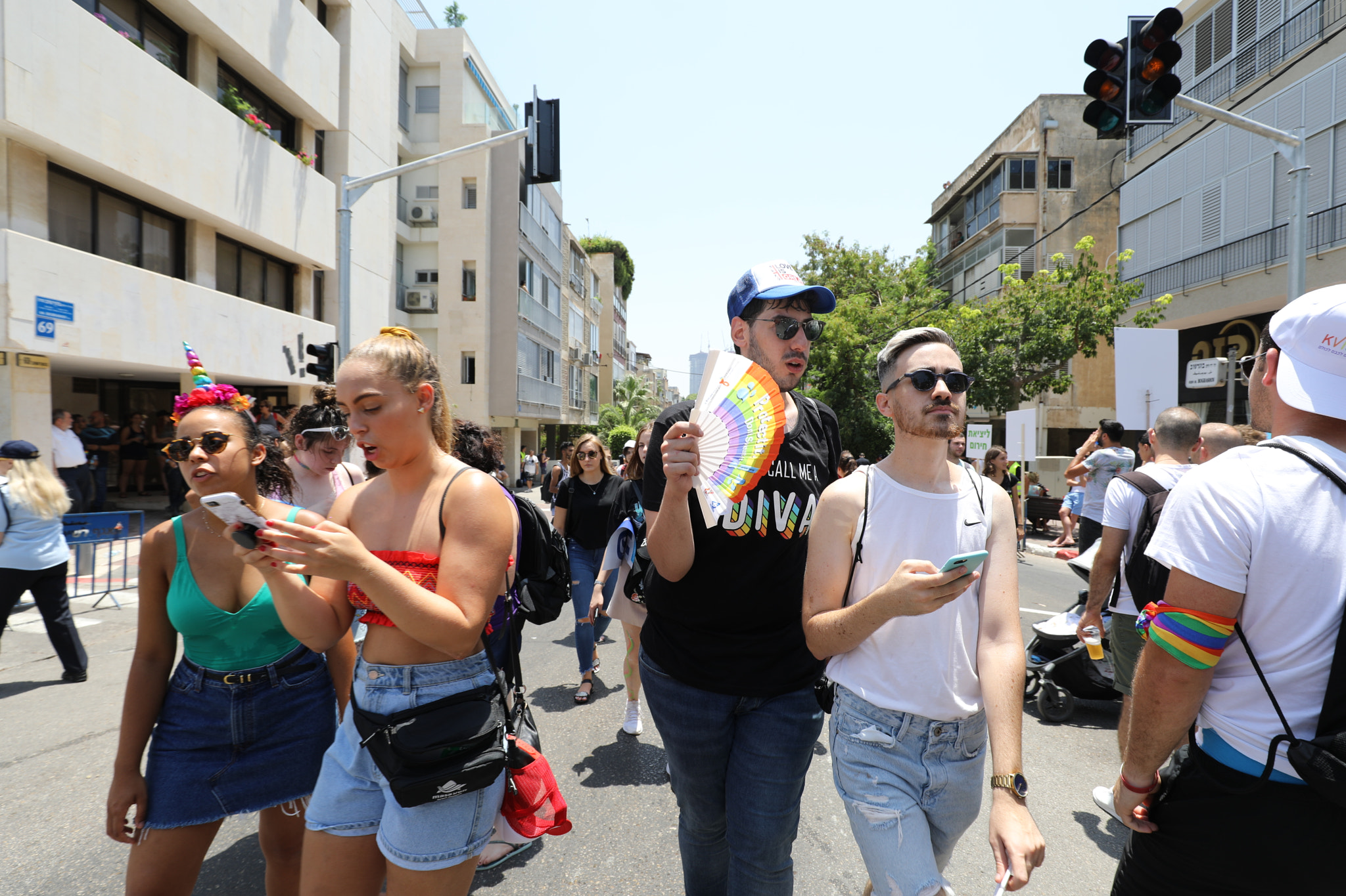 Canon EF 16-35mm F4L IS USM sample photo. Tel aviv pride parade 2018 photography