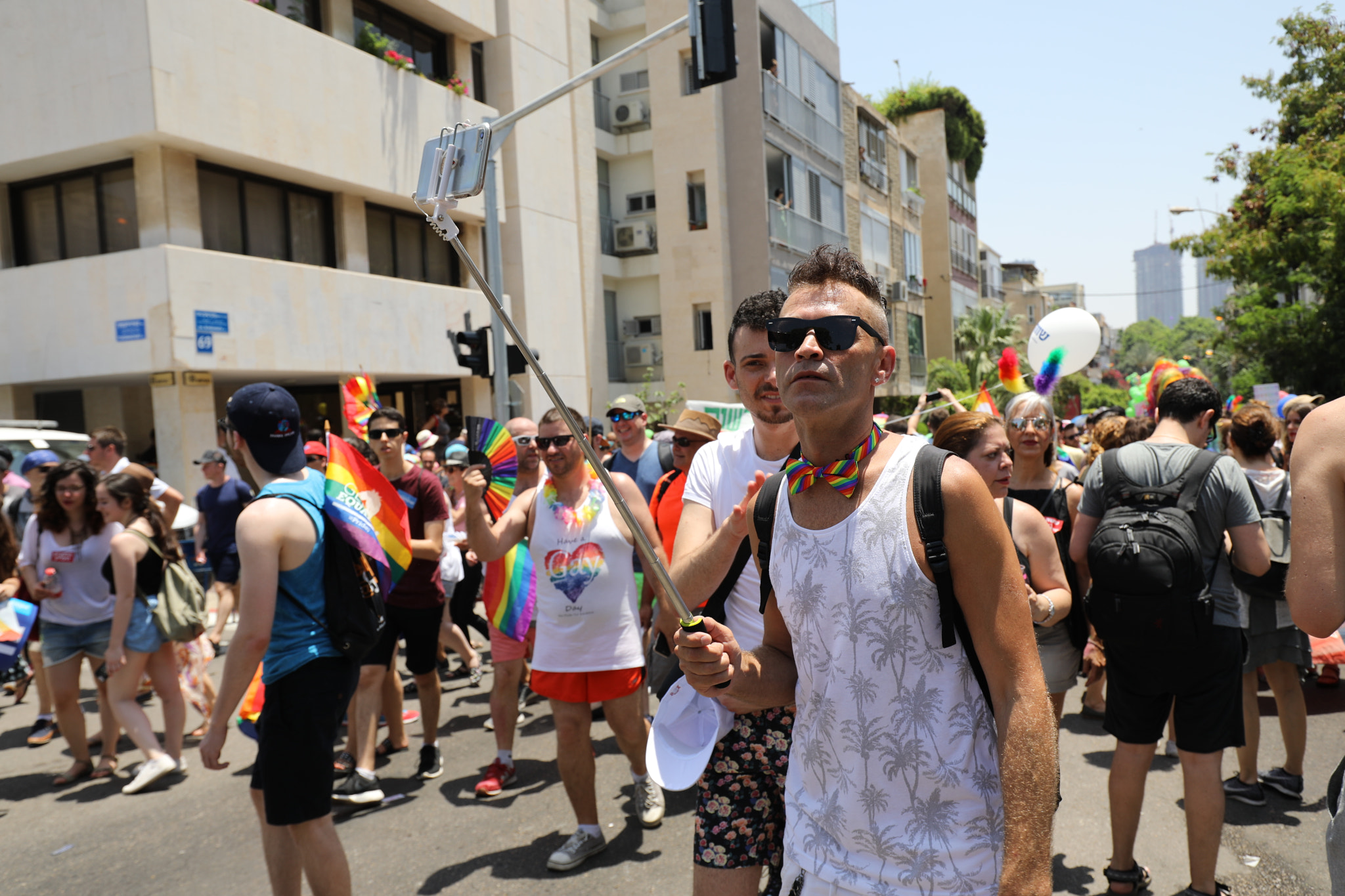 Canon EF 16-35mm F4L IS USM sample photo. Tel aviv pride parade 2018 photography