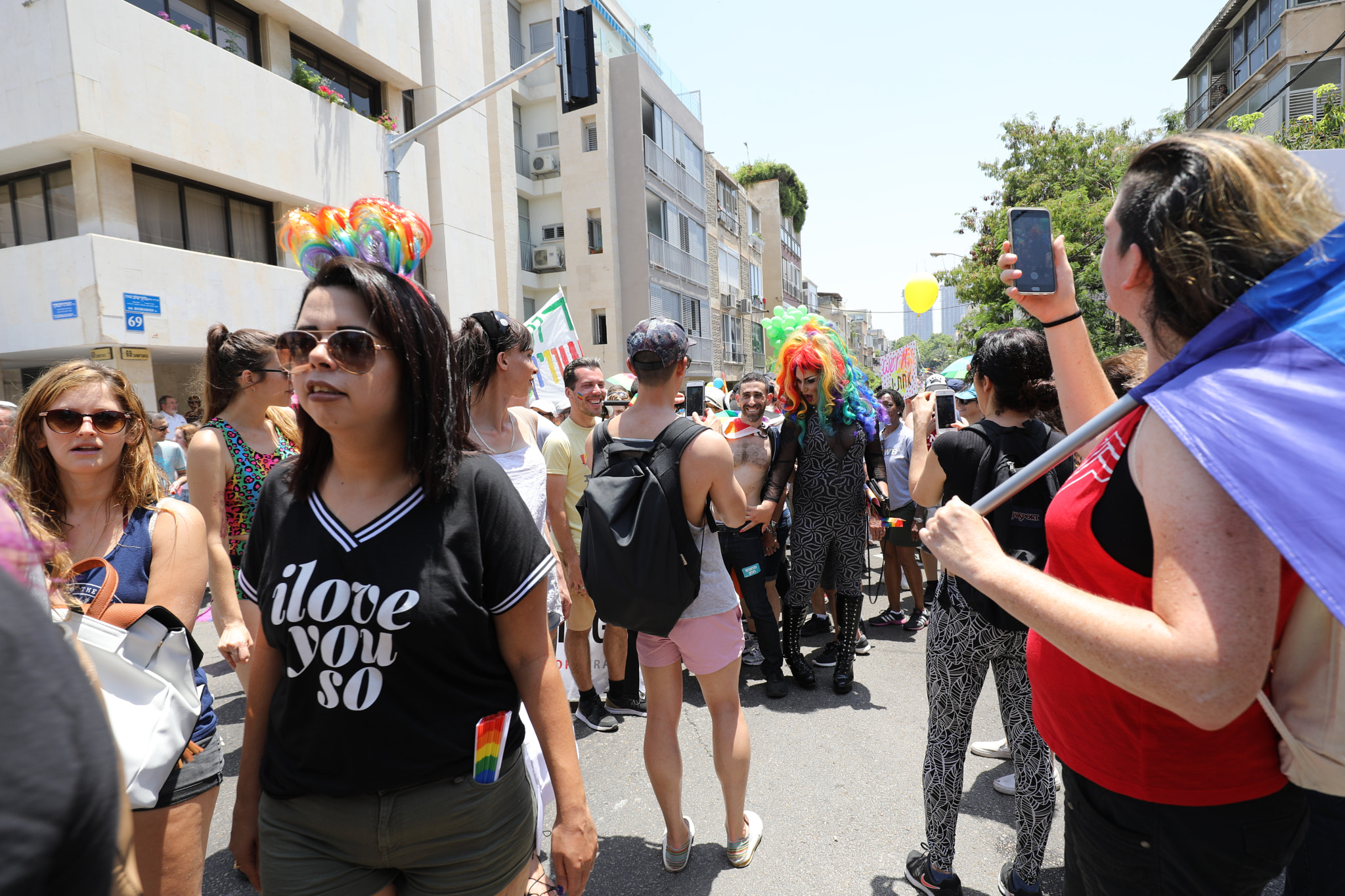 Canon EF 16-35mm F4L IS USM sample photo. Tel aviv pride parade 2018 photography