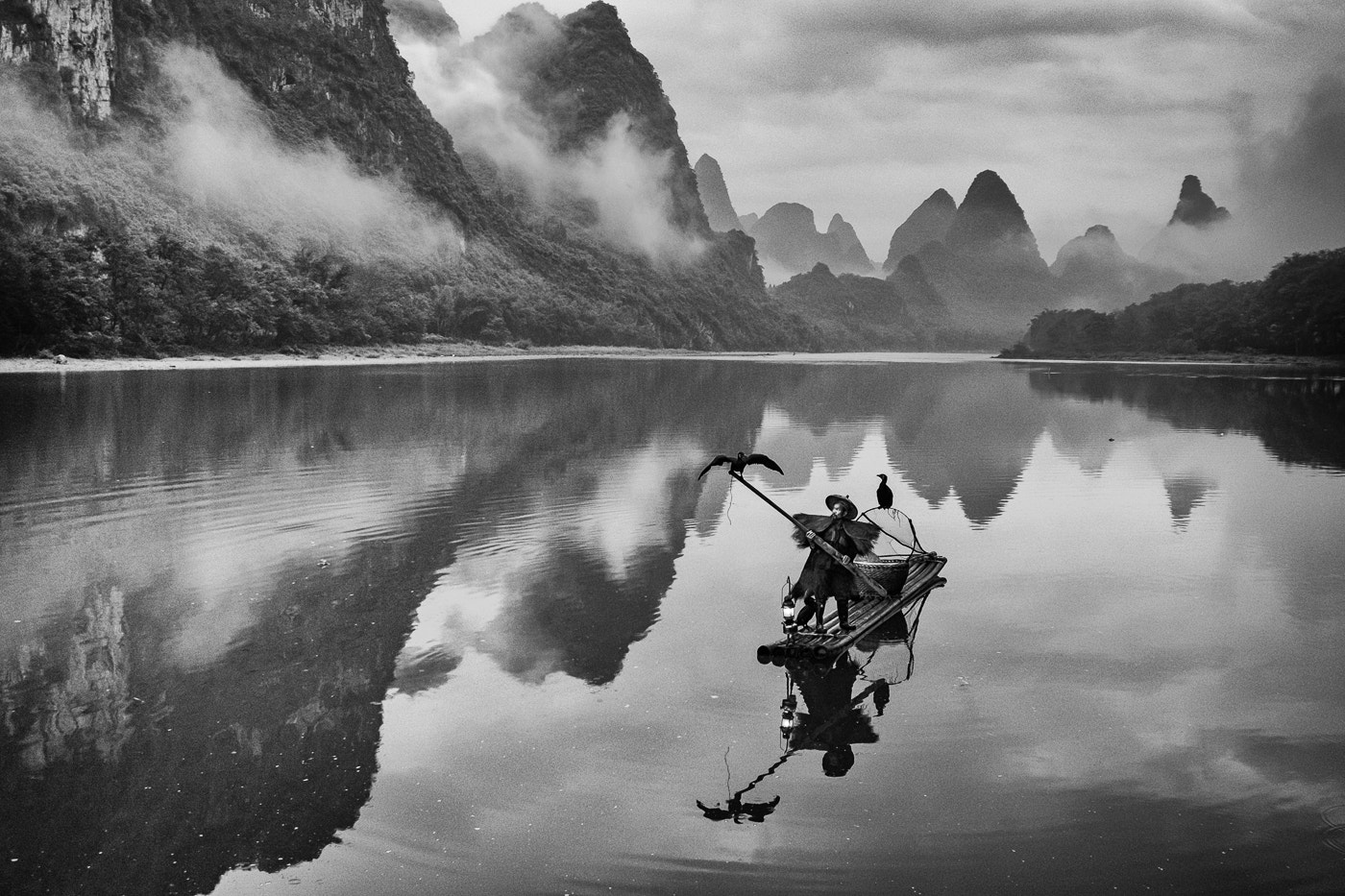 Fujifilm X-E2S sample photo. Cormorant fishing @yangshuo photography