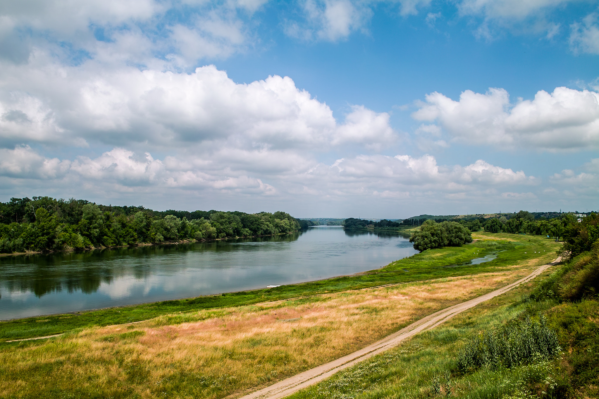 Sigma DP1 sample photo. Summer landscape of moldova river photography