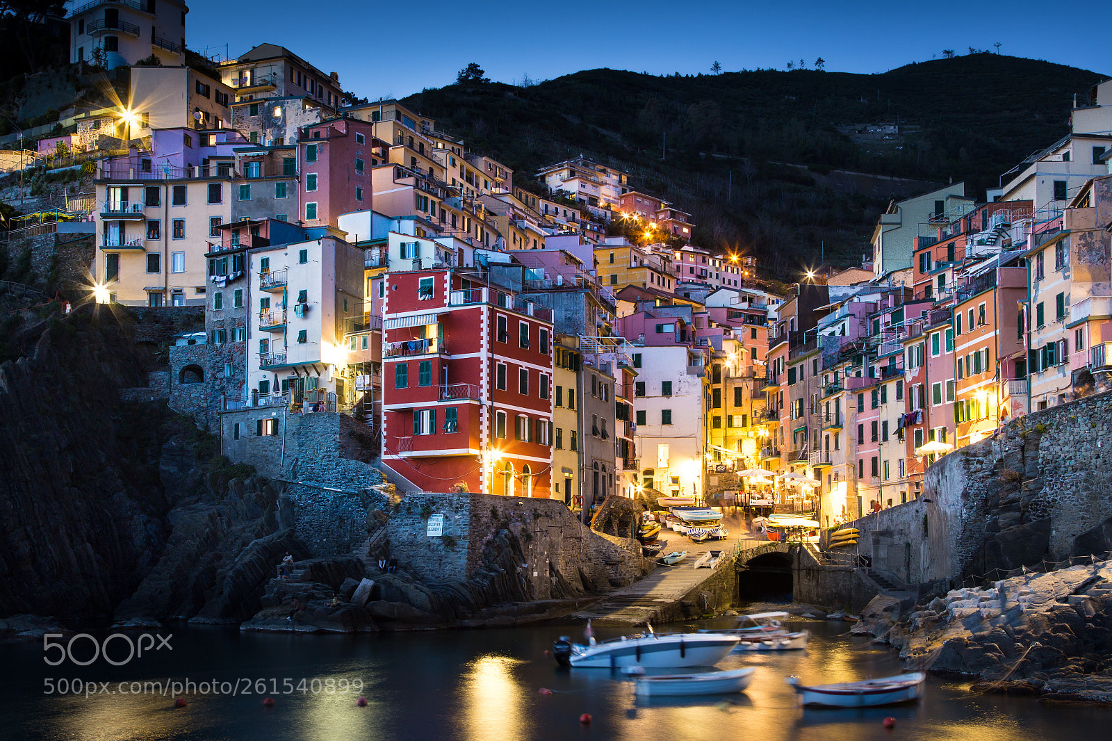 Canon EOS 6D sample photo. Blue hour on riomaggiore photography