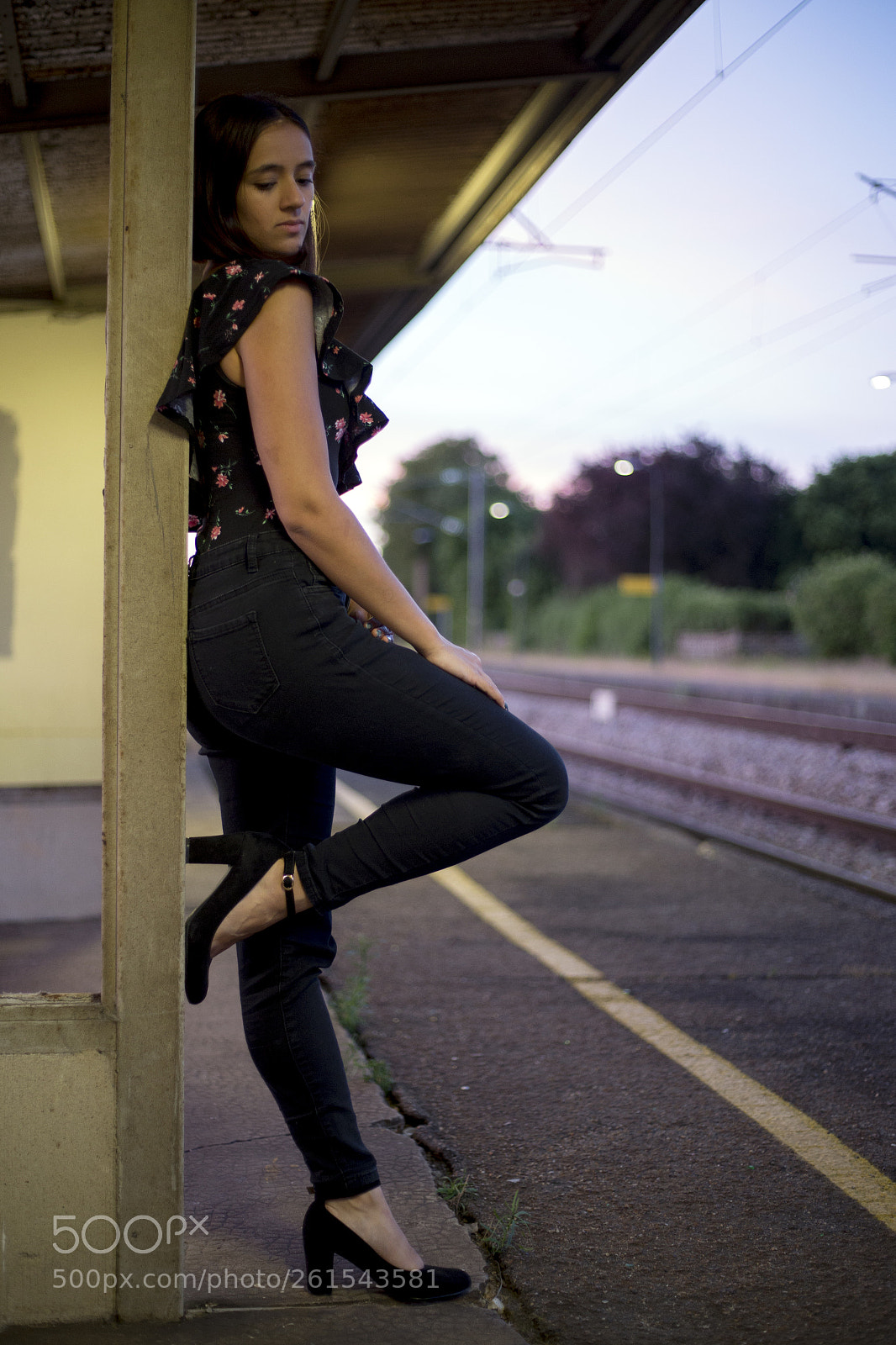 Canon EOS 6D sample photo. Alone at the train photography
