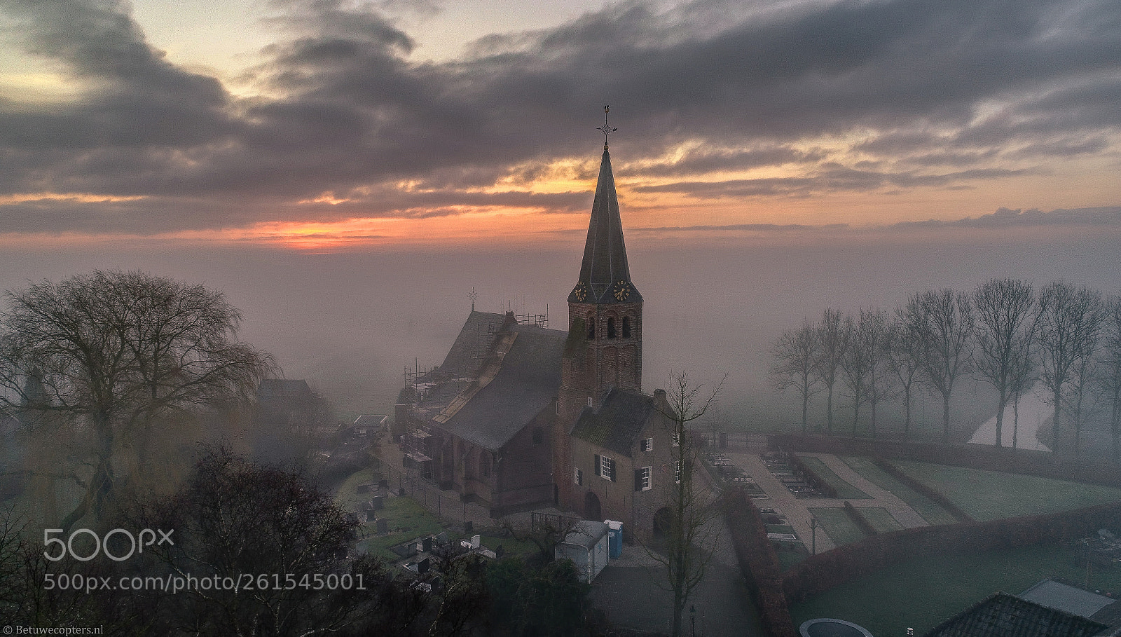 DJI FC6310 sample photo. Misty morning photography