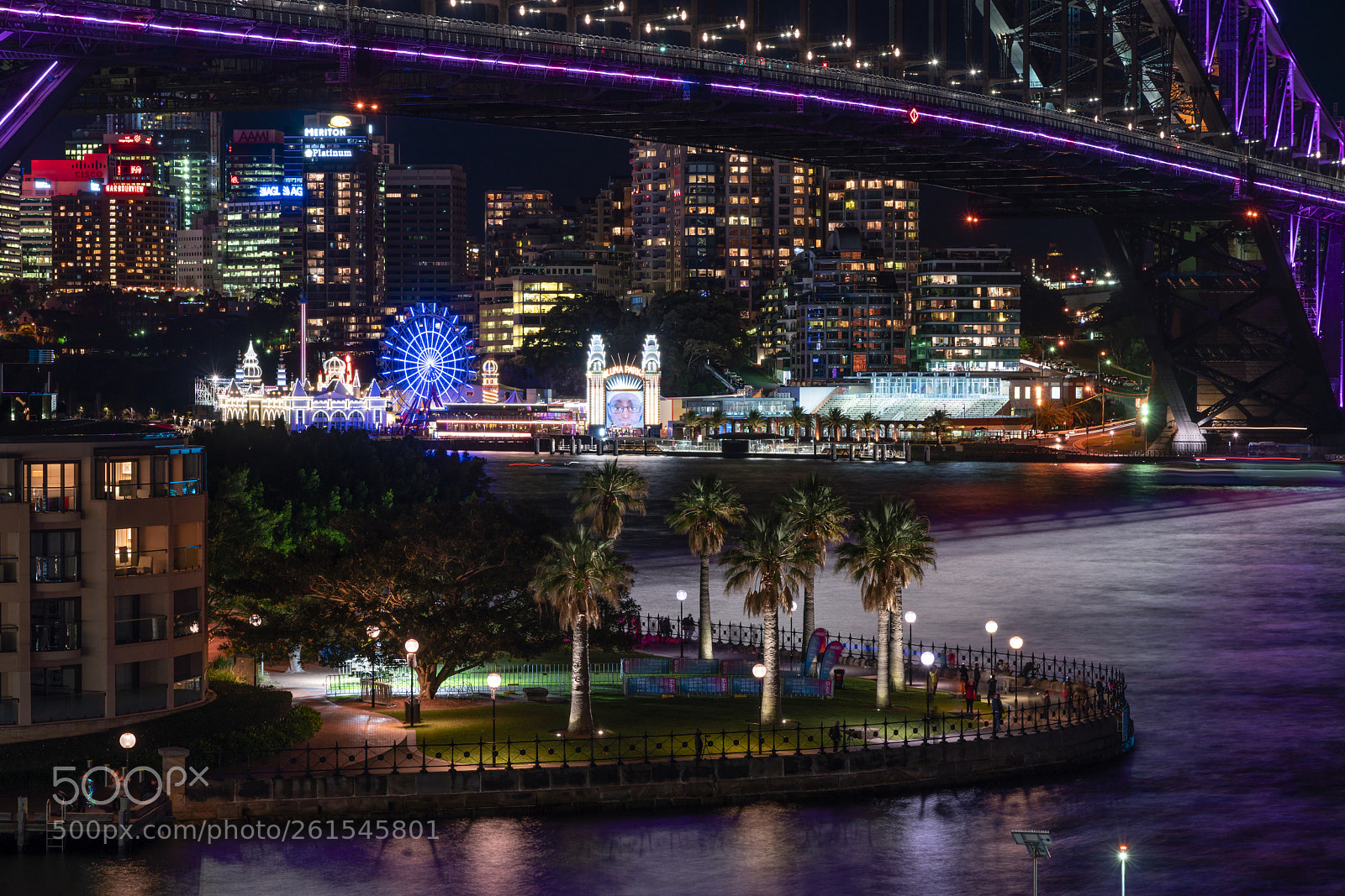 Sony a7R III sample photo. Luna park harbor bridge photography