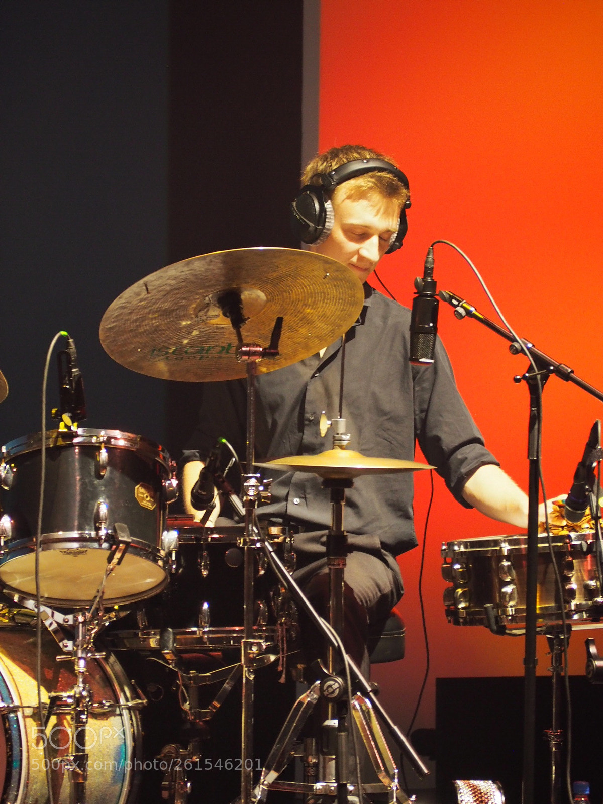 Olympus OM-D E-M10 II sample photo. Percussionist photography