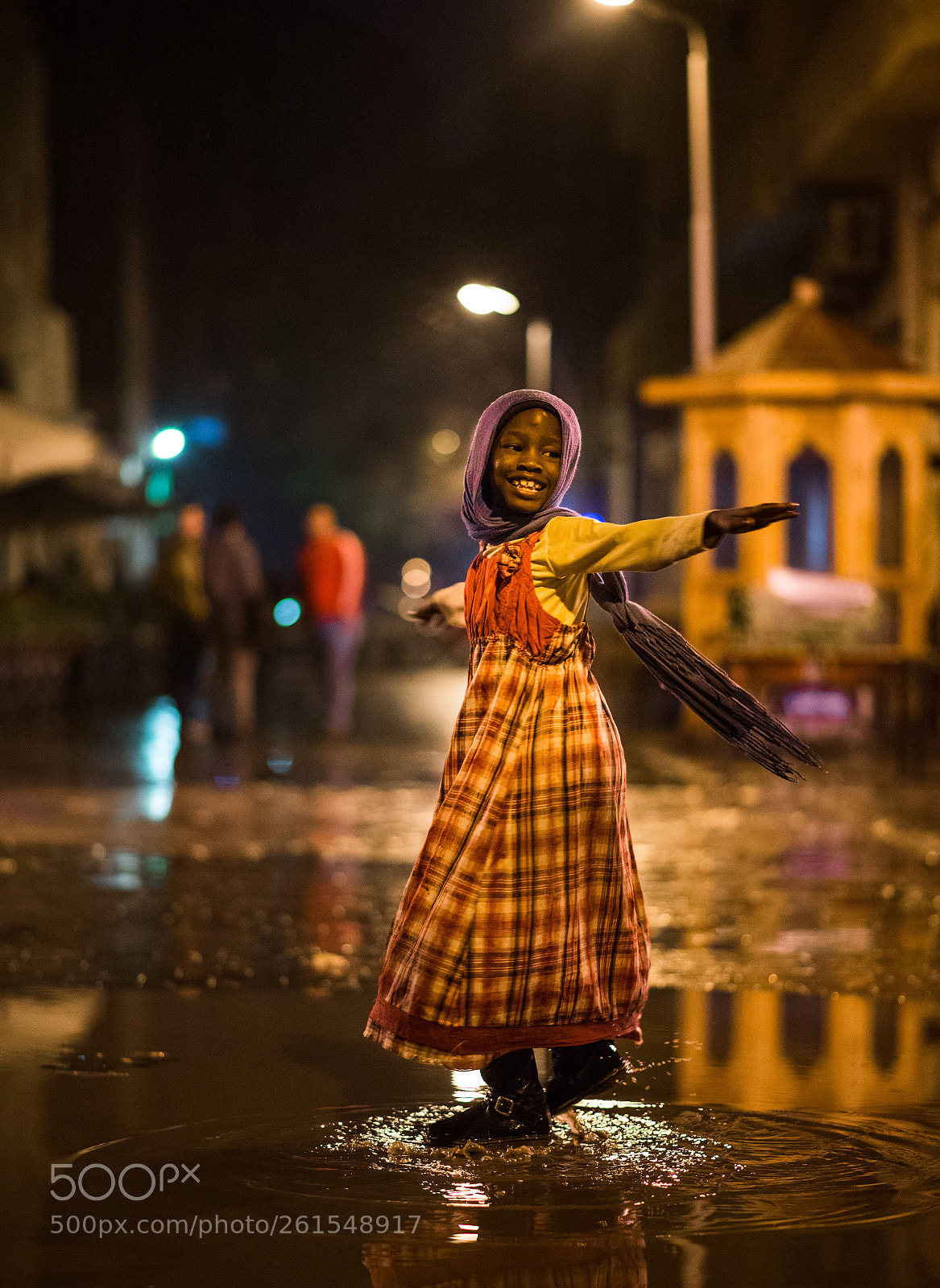 Nikon D750 sample photo. Girl and rain photography