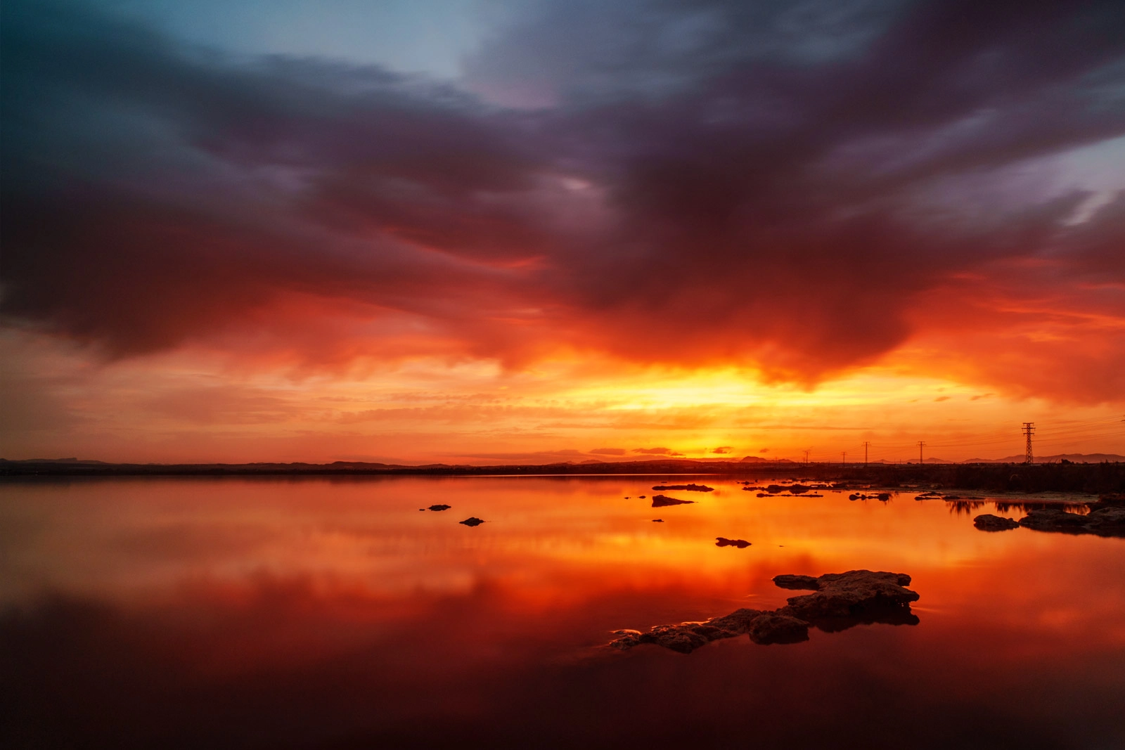 Sony a6500 sample photo. Sunset during thunderstorm photography