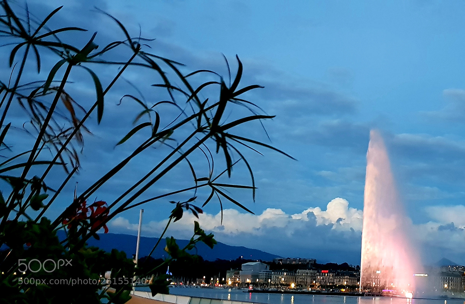 Samsung Galaxy S8 sample photo. Geneva by night photography