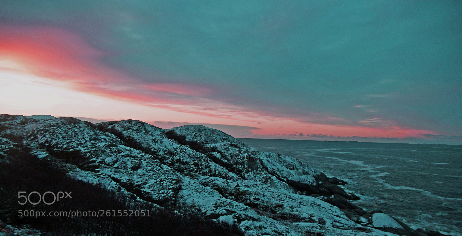 Sony Alpha DSLR-A300 sample photo. Norwegian winter coastal landscape photography