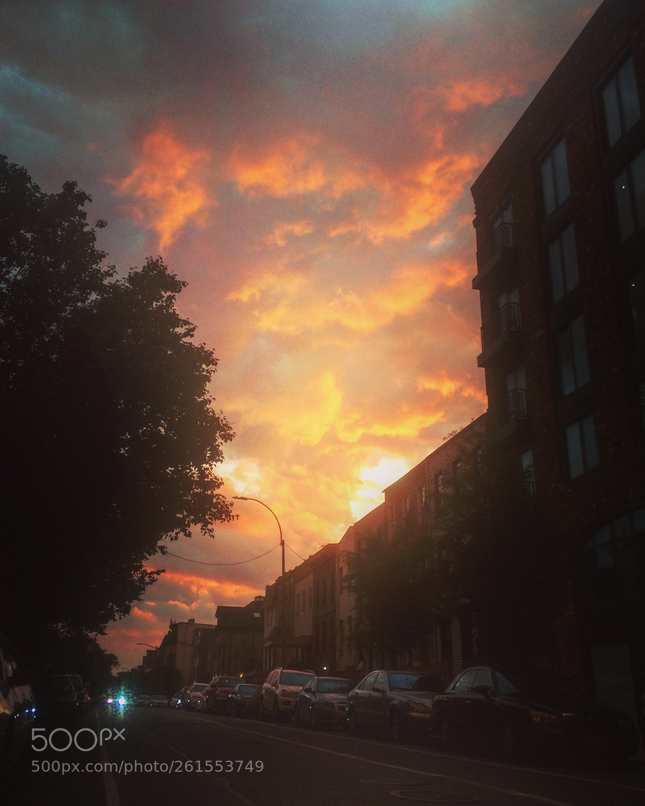 Apple iPhone 5s sample photo. Sunset clouds photography
