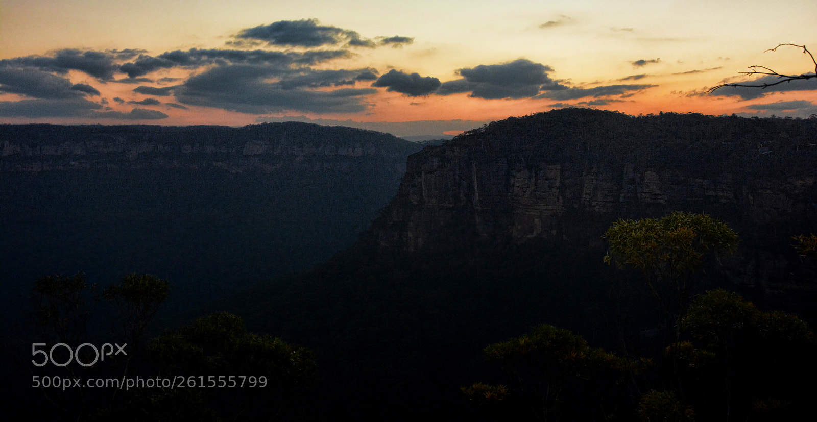 Nikon D7100 sample photo. Blue mountains at sunset photography