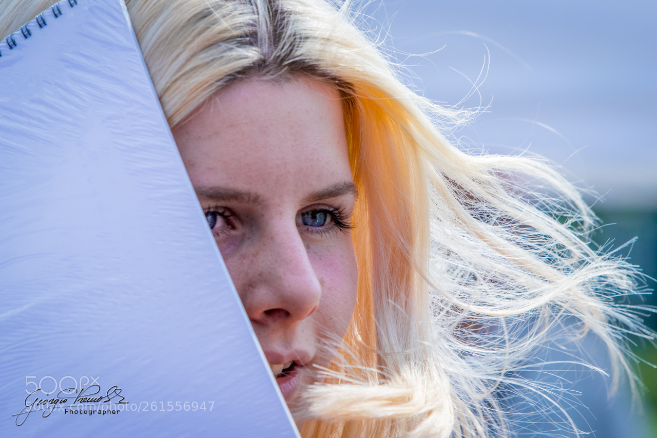 Canon EOS 80D sample photo. Blonde in the wind photography