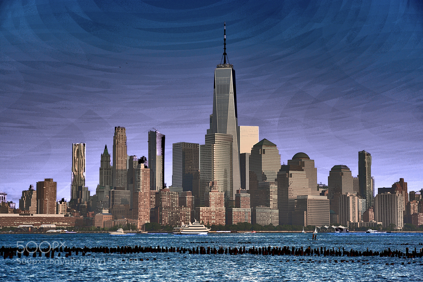 Nikon D3400 sample photo. Freedom tower and yacht photography