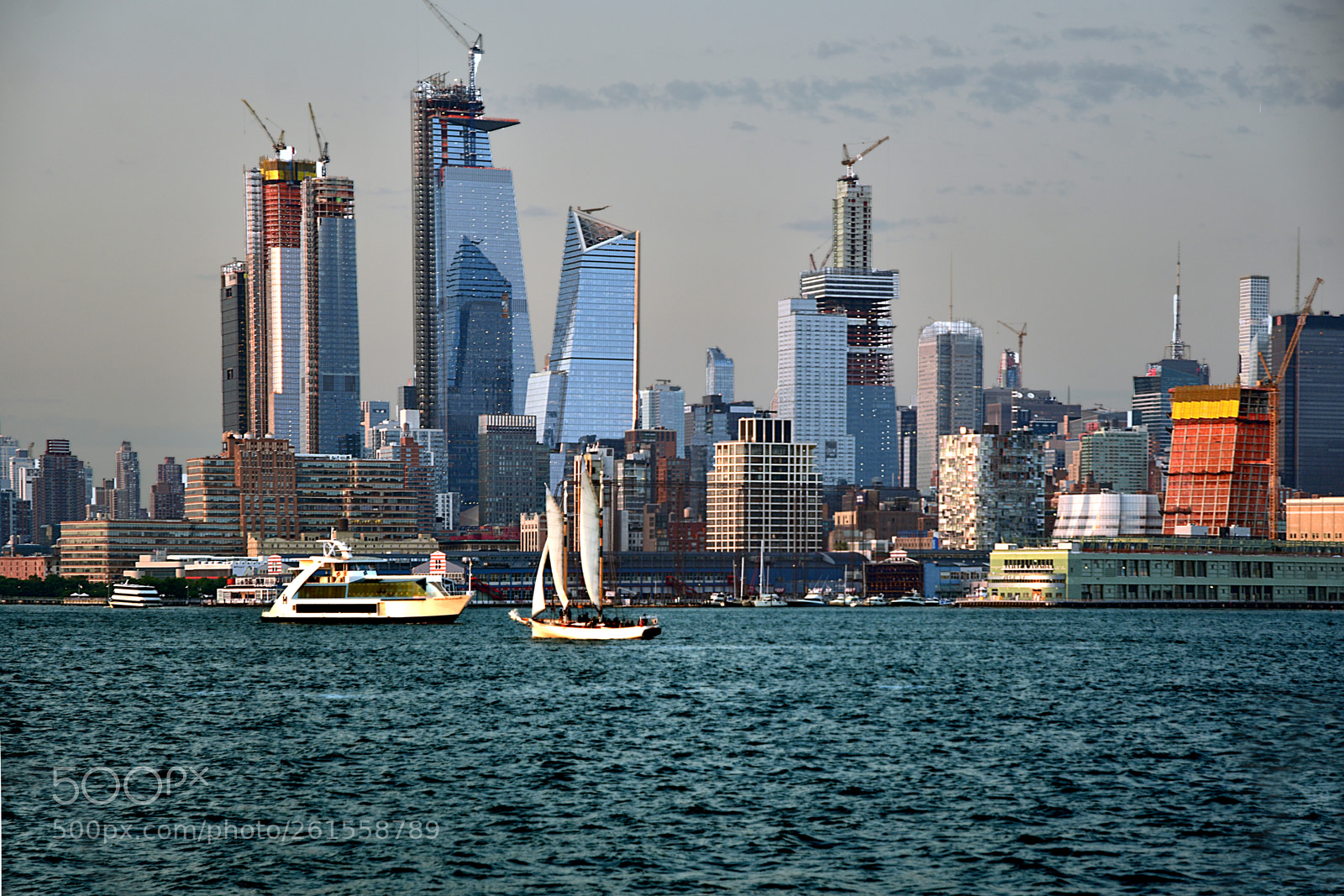 Nikon D3400 sample photo. Hudson yard and boats photography